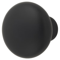 Alexander & Wilks Wade Round Cabinet Knob - 32mm Diameter - Matt Black