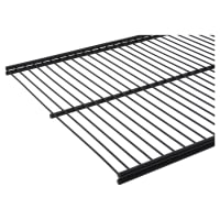 Altro Top Track System - Ventilated Shelf - 600 x 300mm - Black