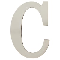 Rutland Frontier Collection 75mm Concealed Self Adhesive Door Letter - C - Polished Nickel