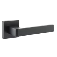Atlantic Status Montana Door Handle on Square Rose - Matt Black