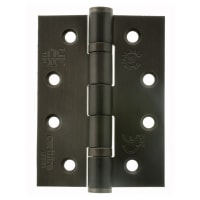 Atlantic Twin Ball Bearing Grade 13 Butt Fire Door Hinge - 102 x 75 x 3mm - Urban Dark Bronze - Pair