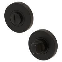 Jigtech Bathroom Turn & Release - 52mm Diameter - Matt Black