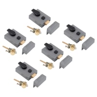 Altro Deadlocking Nightlatch - 60mm Backset - Grey Case/Polished Brass Cylinder - Pack of 5