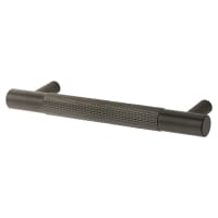 Alexander & Wilks Brunel 13mm Knurled T-Bar Cabinet Pull Handle - 96mm Centres - PVD Dark Bronze