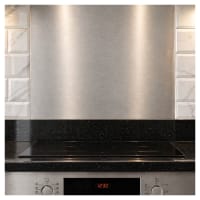 Altro 430 Stainless Steel Kitchen Splashback - 800 x 750mm - Satin