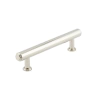 Burlington by Frelan Belgrave 18mm Stepped T-Bar Cabinet Pull Handle - 128mm c/c - Polished Nickel