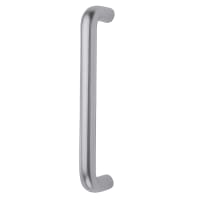 Altro Satin Aluminium 19mm D-Bar Door Pull Handle - Bolt Fix - 150mm Centres