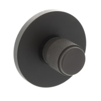 Atlantic Millhouse Brass Knurled Bathroom Turn and Release - 50mm Diameter - Urban Dark Bronze