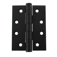 Atlantic Twin Ball Bearing Grade 13 Butt Fire Door Hinge - 102 x 75 x 3mm - Matt Black - Pair