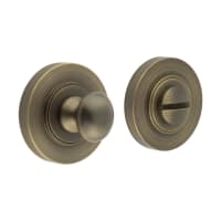 Burlington by Frelan Inner 1 Turn & Release with Plain Rose - 47mm Diameter - Antique Brass