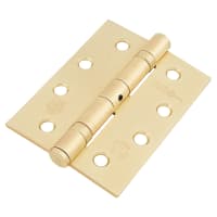 Jedo Ball Bearing Grade 11 Butt Fire Door Hinge - 102 x 76 x 2.7mm - Satin Brass - Pair
