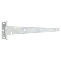 Medium Duty Gate/Door Tee Hinge - 300 x 37mm - Zinc Plated - Pair