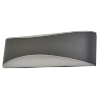 Integral LED Wave 7W LED Outdoor Up & Down Wall Light - IP54 - 3000K Warm White - Dark Grey