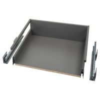Blum MERIVOBOX BLUMOTION E Height Soft Close Drawer & Gallery Rail - (H) 192 x (D) 450 x (W) 552mm - Orion Grey