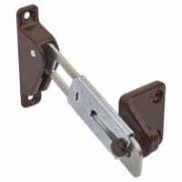 Surface Mounted uPVC/Timber Window Restrictor - 100 x 85mm - Right Hand - Brown