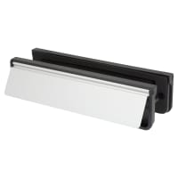 TSS Letter Plate - 250 x 65mm - 40-80mm Door Thickness - Silver