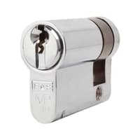 Eurospec 10 Pin 42mm Euro Single Cylinder - 32 + 10mm - Polished Chrome - Keyed Alike