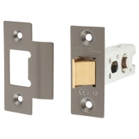 Jedo Heavy Duty Bolt Through Tubular Latch - 64mm Case - 44mm Backset - Square - Dark Bronze