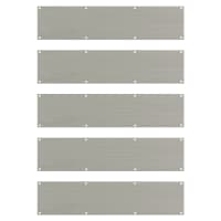 Altro Stainless Steel Kick Plate Trade Pack - 800 x 150 x 1.2mm - 8 Screw Holes - Satin - Pack of 5