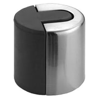 Hampstead Designer Floor Mounted Door Stop - 40 x 40mm - Polished Stainless Steel