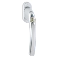 Hoppe TBT4 uPVC/Timber Tilt Before Turn Locking Multipoint Window Handle - Dual - Anodised Silver