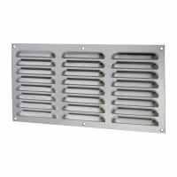 Altro Hooded Louvre Vent - 305 x 152mm - 9975mm² Free Air Flow - Polished Stainless Steel