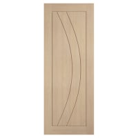 LPD Girona 3 Panel Unfinished Solid Internal Door - 2032 x 813 x 35mm - Oak