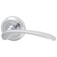 Heritage Brass by M Marcus Polished Chrome Door Handles on Round Rose - Sophia Range