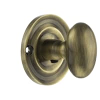 Atlantic Old English Bathroom Turn and Release - 42mm Diameter - Antique Brass