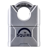Squire MERCURY 50CS High Security Closed Shackle Padlock - 50mm Body - 19 x 16mm Shackle - Silver