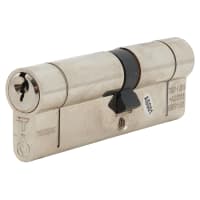 TSS TS007 1 Star 6 Pin 90mm Euro Double Cylinder - 40 + 50mm - Polished Chrome - Keyed To Differ