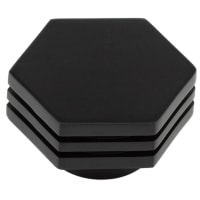 Hoxton by Frelan Nile Hex Cabinet Knob - 40mm Diameter - Black