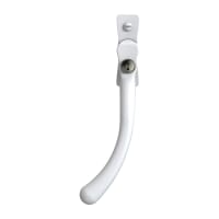 Mila Heritage Pear Drop Locking Espagnolette Casement Window Handle - Left Hand - White