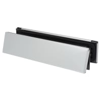 TSS Telescopic Letter Plate - 300 x 70mm - 40-80mm Door Thickness - Silver
