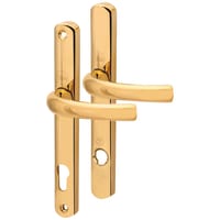 Yale PVD Gold uPVC TS007 2 Star Platinum Security Lock Door Handles - 92mm c/c