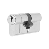 Eurospec 1 Star 6 Pin 80mm Euro Double Cylinder - 40 + 40mm - Polished Chrome - Keyed to Differ