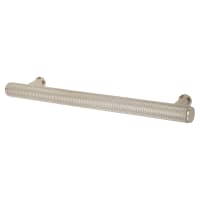 Alexander & Wilks Crispin 15mm Knurled T-Bar Cabinet Pull Handle - 160mm Centres - Polished Nickel
