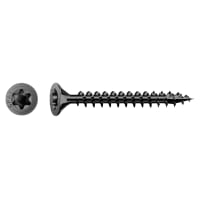 SPAX BLAX T-Star Plus Torx Countersunk Wood Screws - 4.0 x 25mm - Black Zinc Plated - Pack of 200