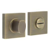 Burlington by Frelan Inner 3 Turn & Release with Square Plain Rose - 47 x 47mm - Antique Brass