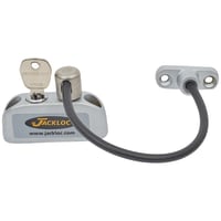 Jackloc Pro-5 Key-Locking Cable Window Restrictor - Satin Chrome