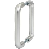Altro Satin Aluminium 19mm D-Bar Door Pull Handles - Back to Back - 150mm Centres