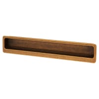 Altro Alton Rectangular Flush Cabinet Pull Handle - 177 x 33mm - Antique Brass
