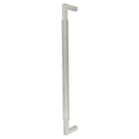 Hampstead Satin Stainless Steel 25mm Lines D-Bar Door Pull Handle - Bolt Fix - 450mm Centres