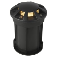 Forum Zink Pan Drive Over Ground Garden Light - IP67 - Black