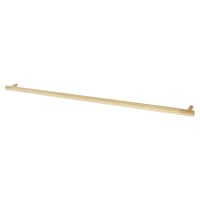Alexander & Wilks Brunel 13mm Knurled T-Bar Cabinet Pull Handle - 448mm Centres - PVD Satin Brass