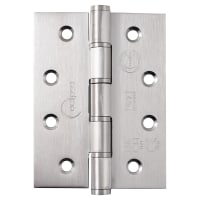 Eclipse Slim Knuckle Grade 7 Washered Butt Fire Door Hinge - 102 x 76 x 2mm - Satin Stainless - Pair