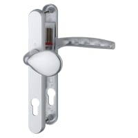 Hoppe 77G/3830N/1530 Silver uPVC Multipoint Lever/Pad Door Handles - 92/62mm c/c - Atlanta Range