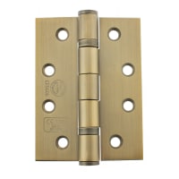 Atlantic Twin Ball Bearing Grade 13 Butt Fire Door Hinge - 102 x 75 x 3mm - Satin Brass - Pair