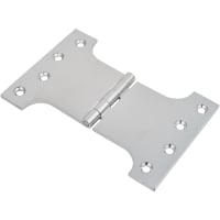 Parliament Hinge - 100 x 100 x 150mm - Polished Chrome - Pair