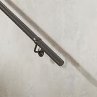 Rothley 40mm Handrail Banister Staircase Rail Support Kit - 3600mm Length - Matt Black